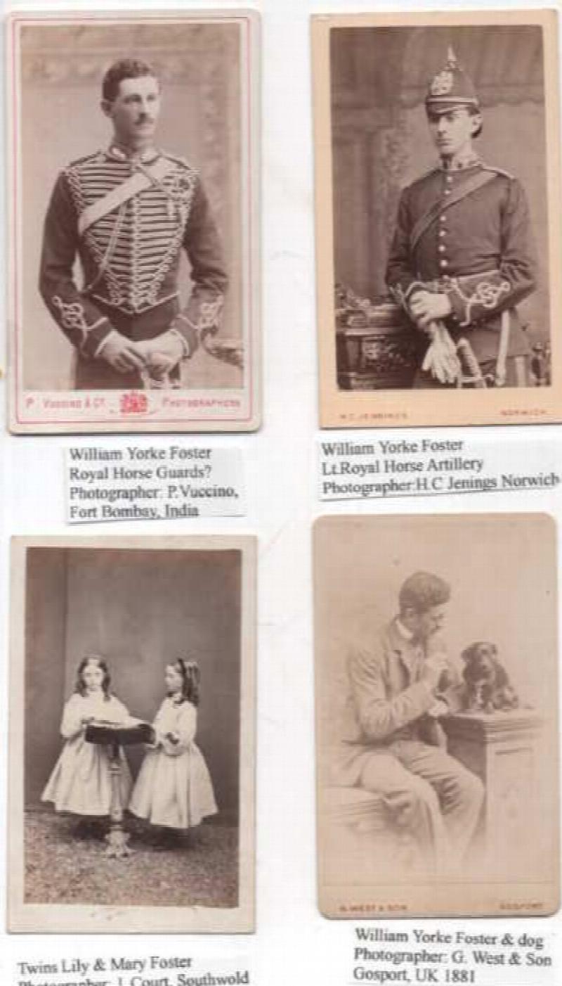 Image for PHOTOGRAPH ALBUM of Carte de Visite of Sir William Foster,2nd Baronet of Norwich,England (1825-1911)