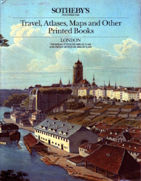 Sotheby's London. 1985,6,27/28 Travel, atlases, maps and other printed books : Thursday, 27th June, 1985 and Friday, 28th June, 1985