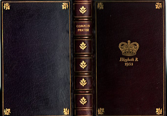 The book of common prayer, and administration of the sacraments; bound by Bayntun-Riviere