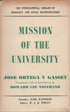 Image for MISSION OF THE UNIVERSITY;